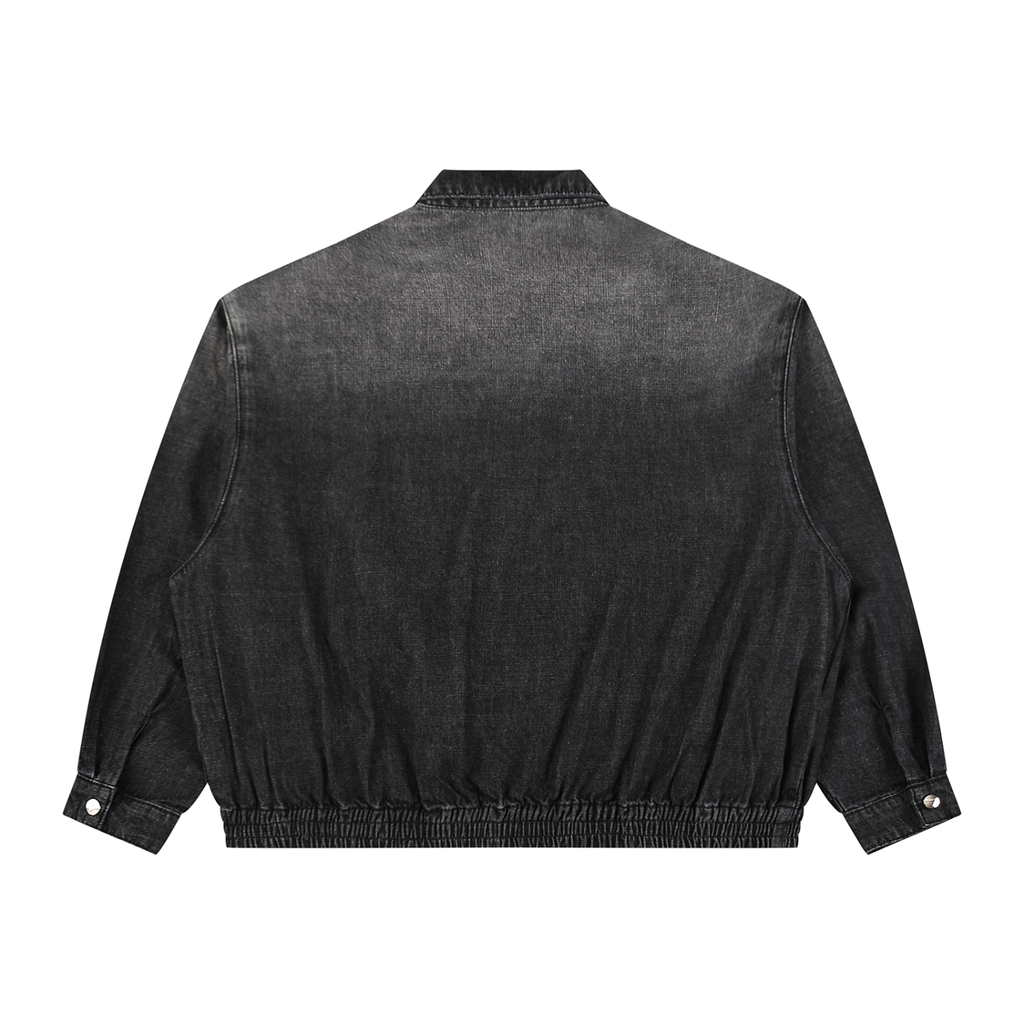 Unisex vintage faded denim jacket - Basic