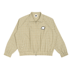 Veste zippée à carreaux oversize - Basic