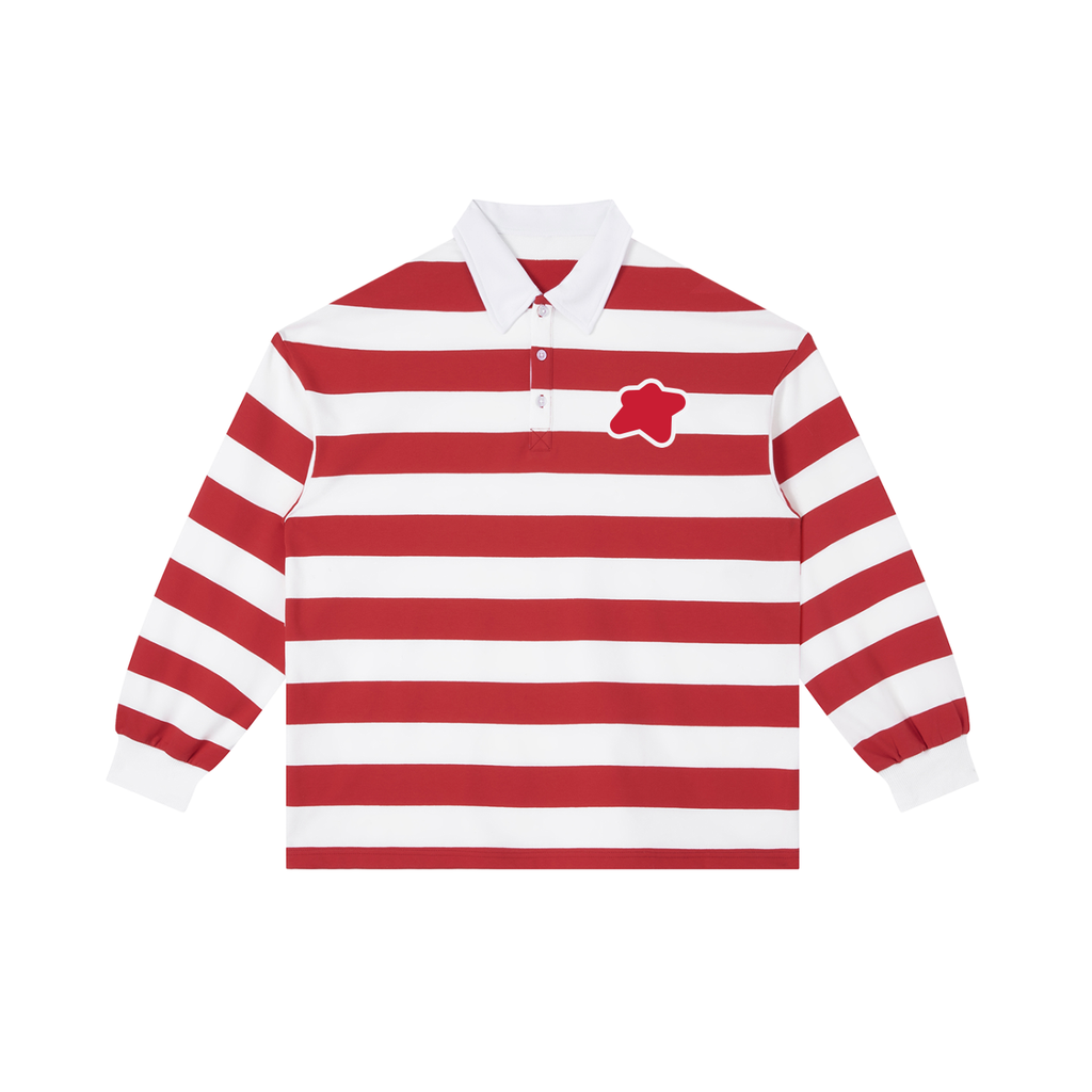 Polo à rayures Rouge & Blanc - Basic