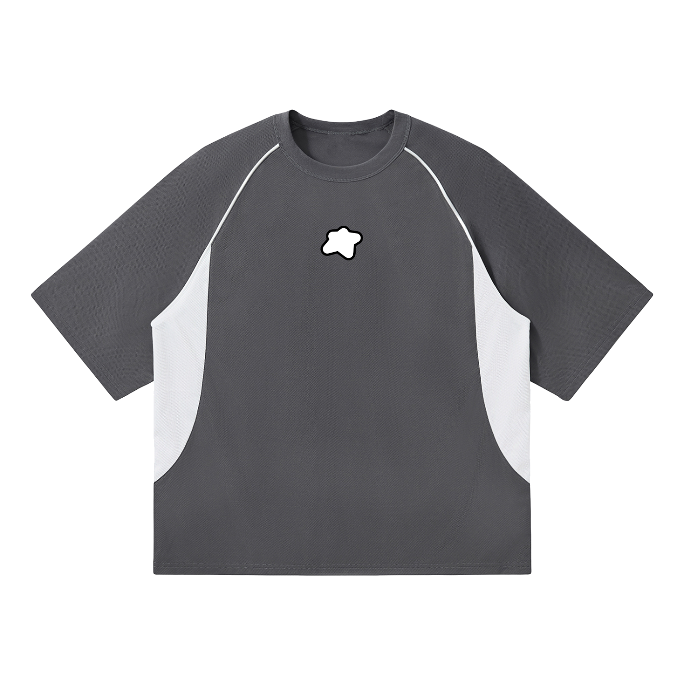 T-shirt à empiècement contrasté - Basic