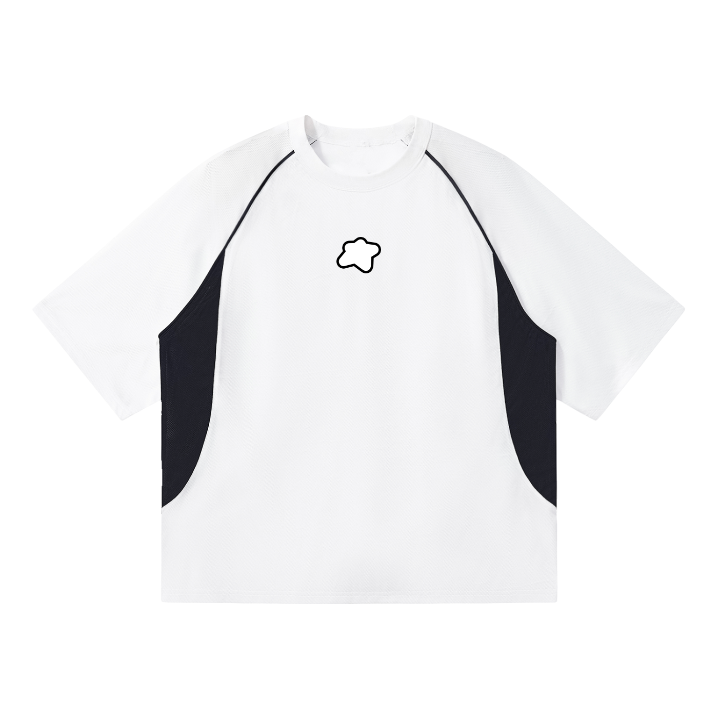 T-shirt à empiècement contrasté - Basic