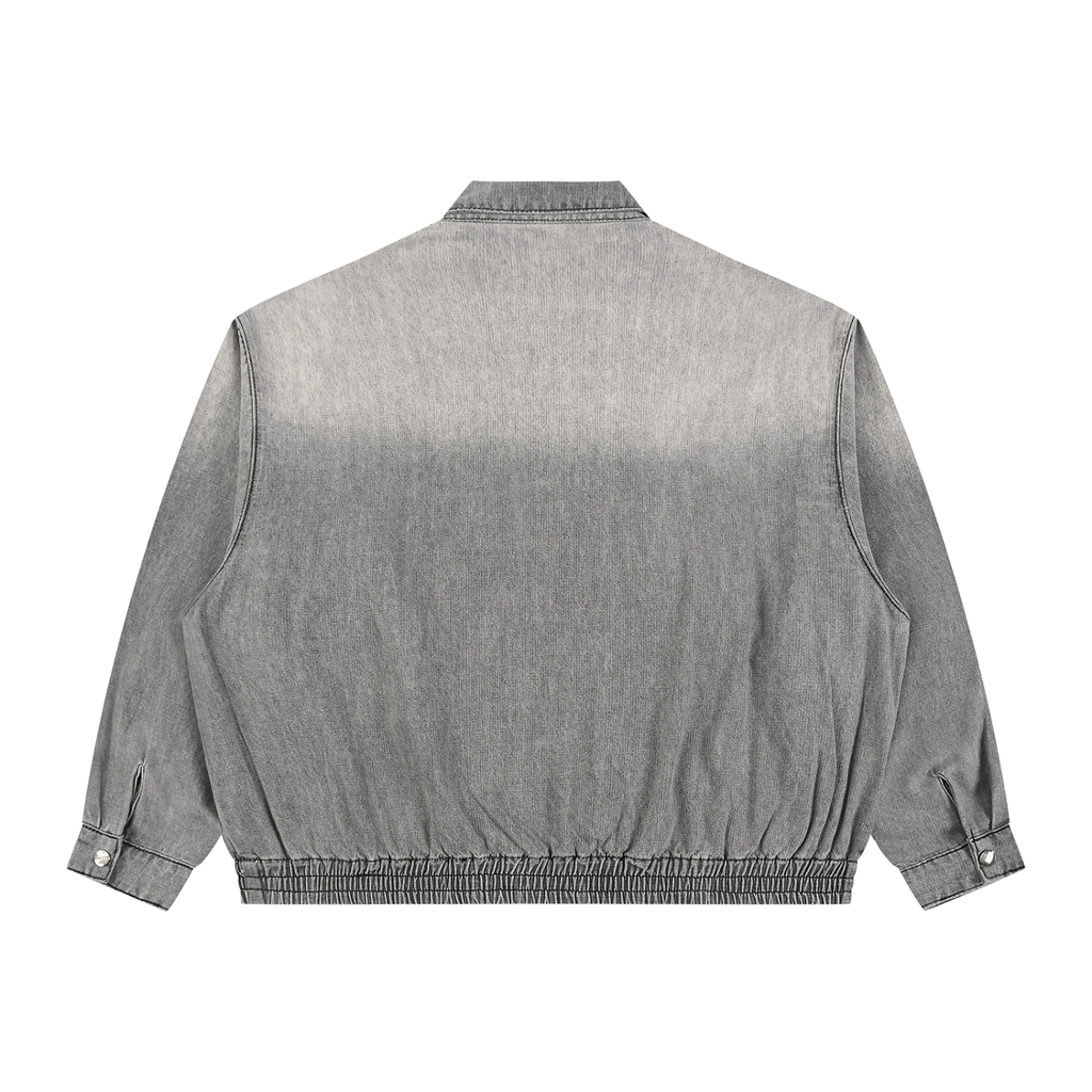 Unisex vintage faded denim jacket - Basic