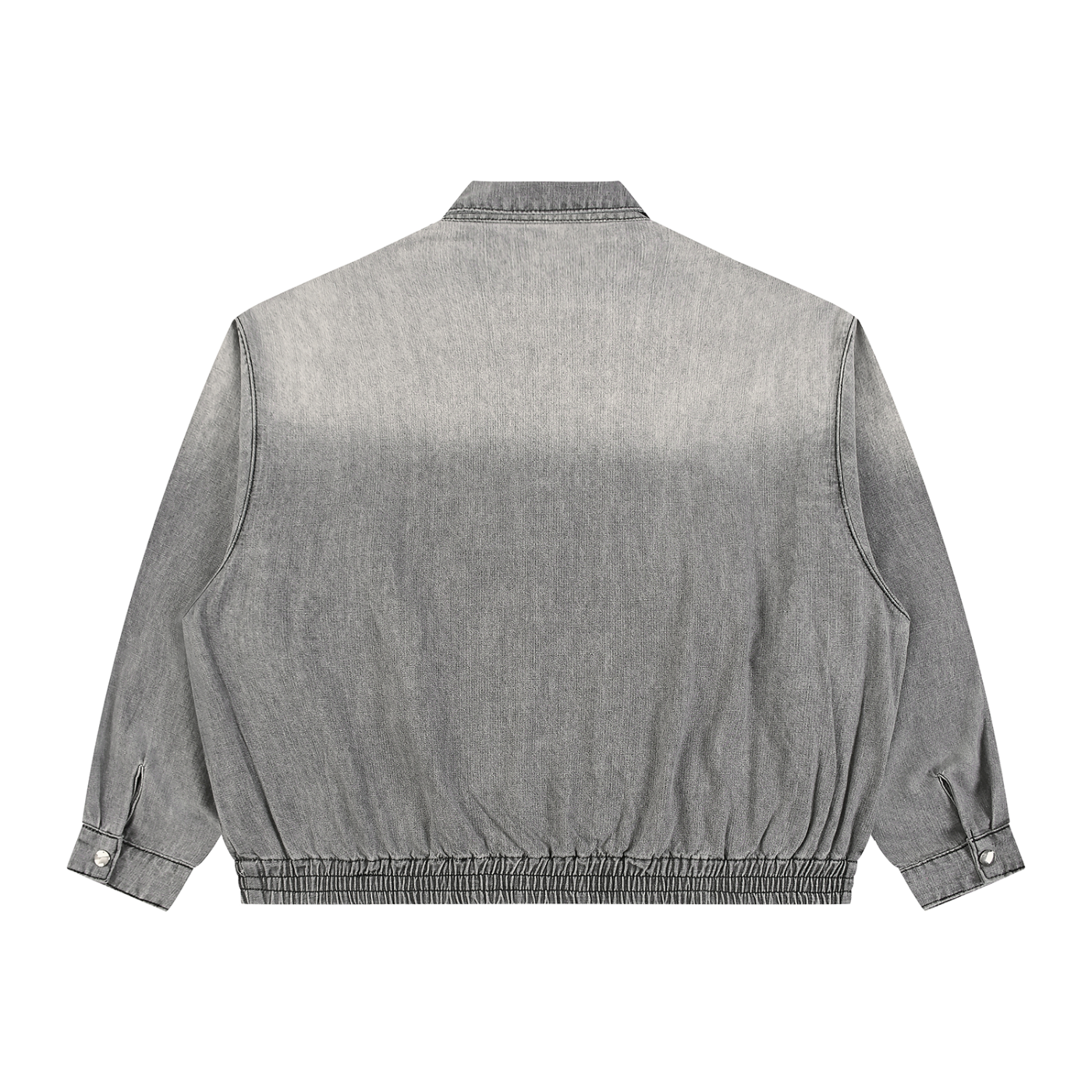 Veste en jean unisexe effet délavé vintage - Basic