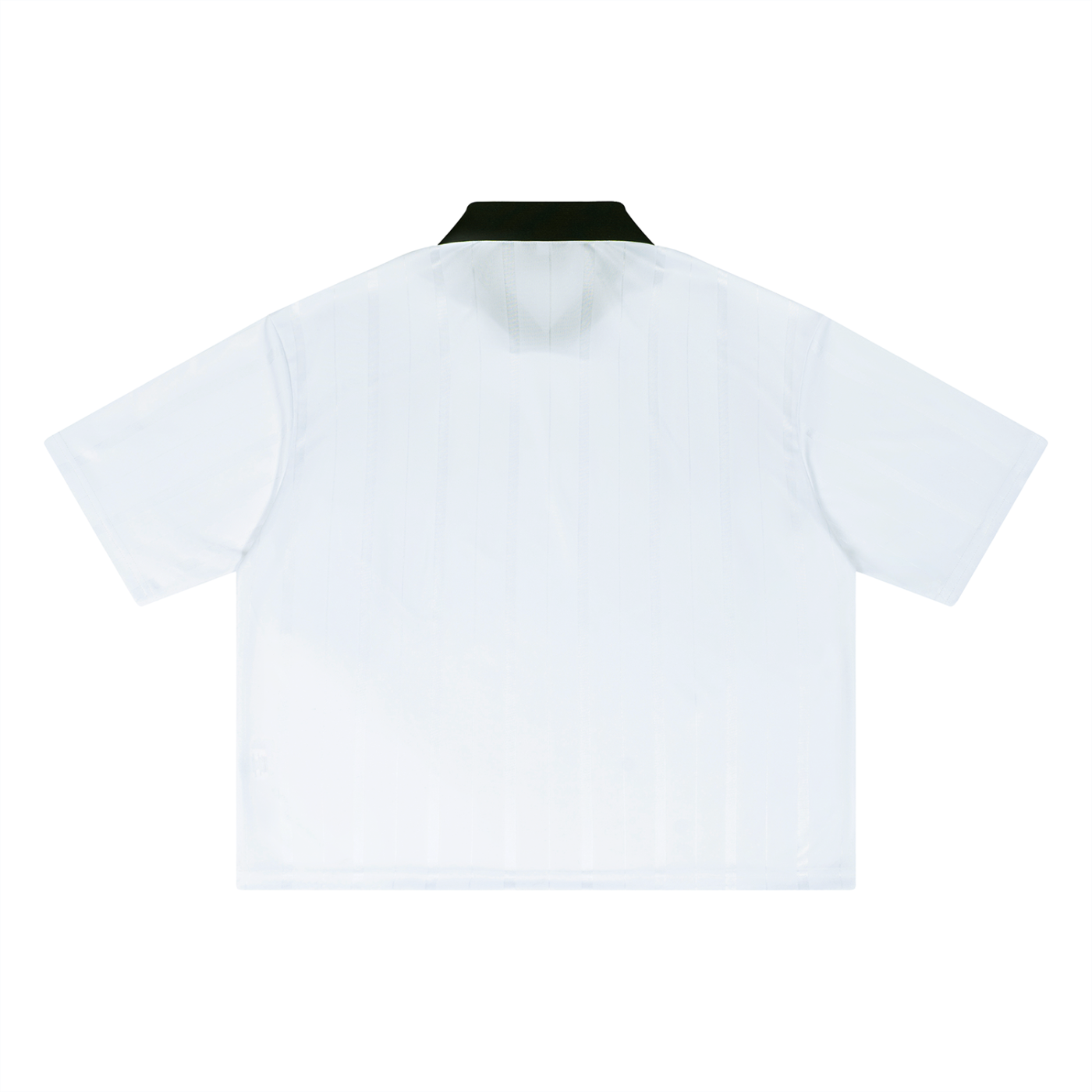 Jersey blanc style Brésil streetwear unisexe CLRE — maillot home footballcore col noir katakana Drop.004 Asian Summer