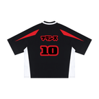 Dos du maillot France noir et rouge avec numéro 10 CLRE Asian Summer Drop.004