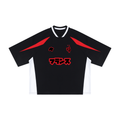 Maillot France noir et rouge style football streetwear CLRE Drop.004 Asian Summer vue de face