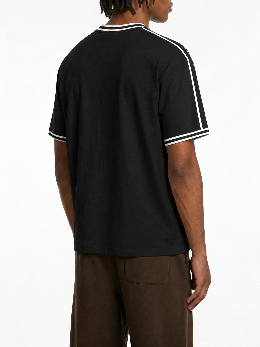 Maillot Noir Style France Streetwear Unisexe - Footballcore Katakana