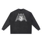 T-shirt oversize en tissu gaufré délavé - Coat of arms