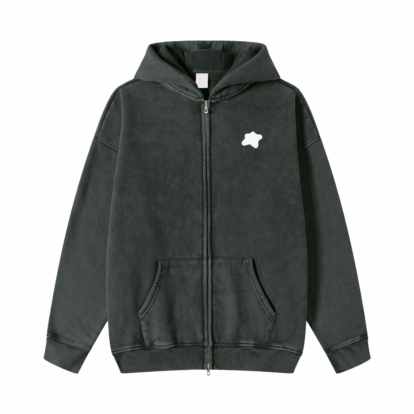 Basic - Zip Hoodie Délavé - CLRE - Marque Streetwear indépendante basée en France