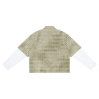 Chemise Vichy Effet Tie-Dye Manches Superposées Unisexe - Basics