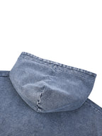 "CLICK ON ME" - Hoodie effet jean délavé - CLRE.SHOP