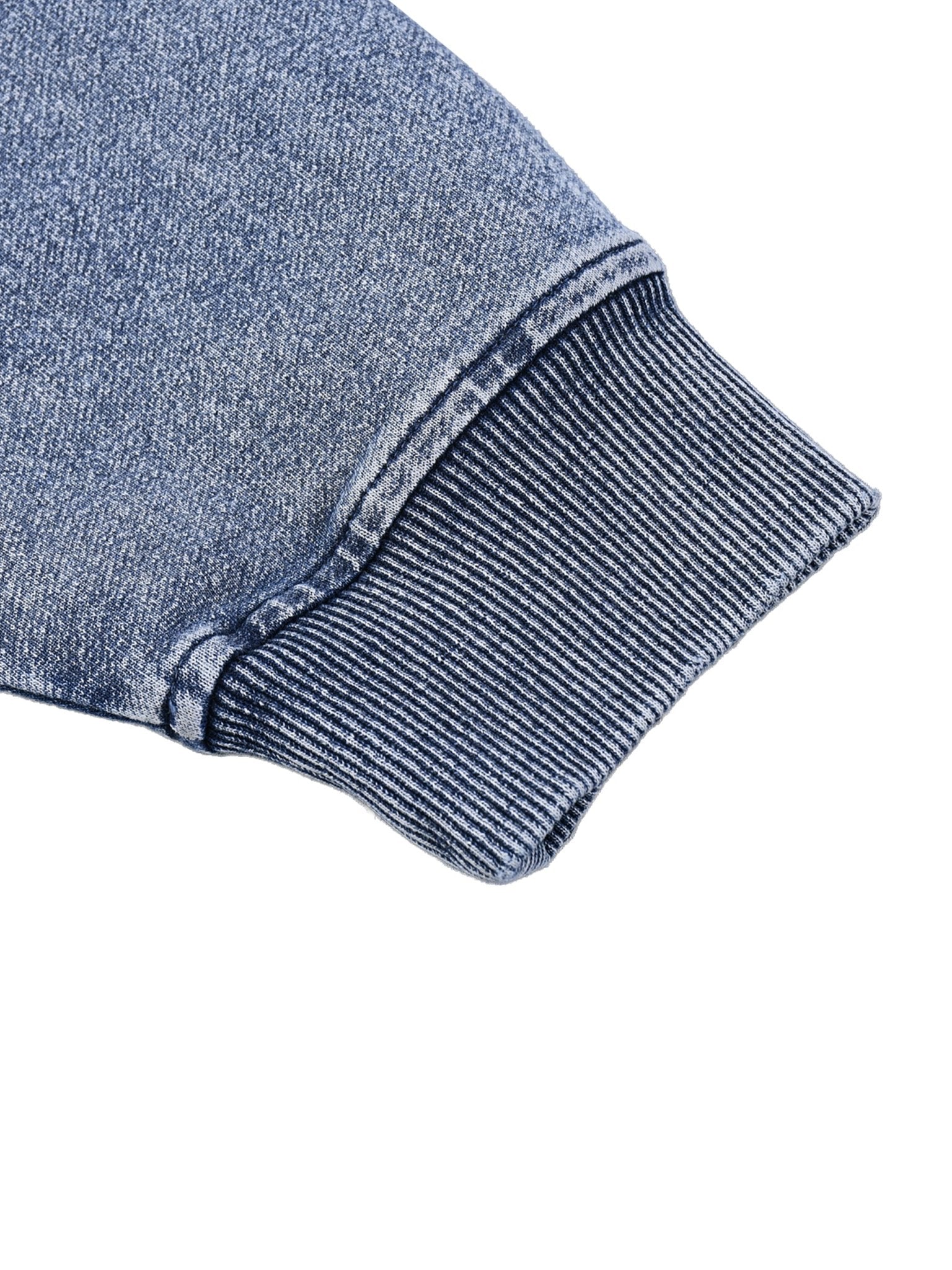 "CLICK ON ME" - Hoodie effet jean délavé - CLRE.SHOP