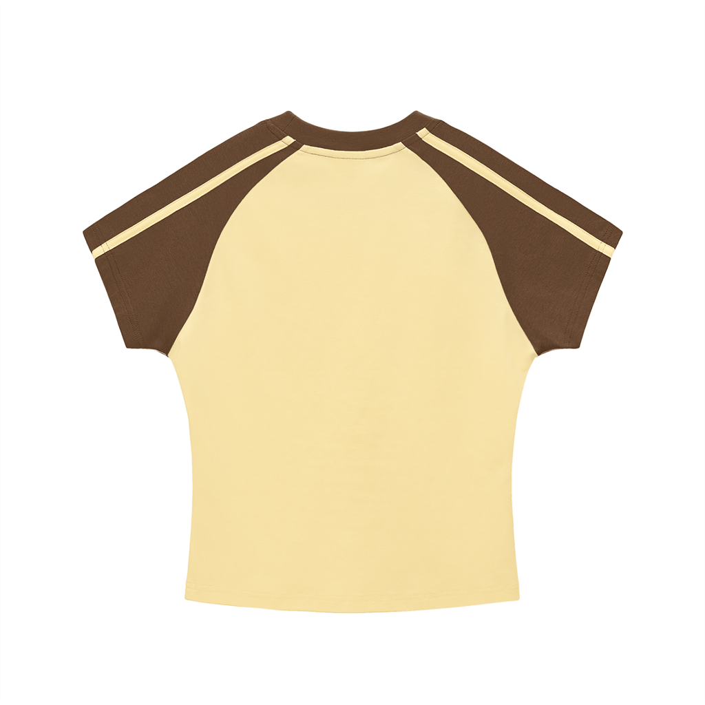 Coat of arms - Crop - top Beige et Marron - CLRE.SHOP