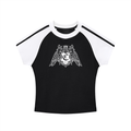 Coat of arms - Crop - top Noir - CLRE.SHOP