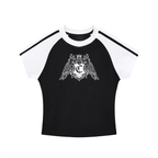 Coat of arms - Crop - top Noir - CLRE.SHOP