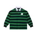 Polo à rayures Vert & Bleu marine - Basic