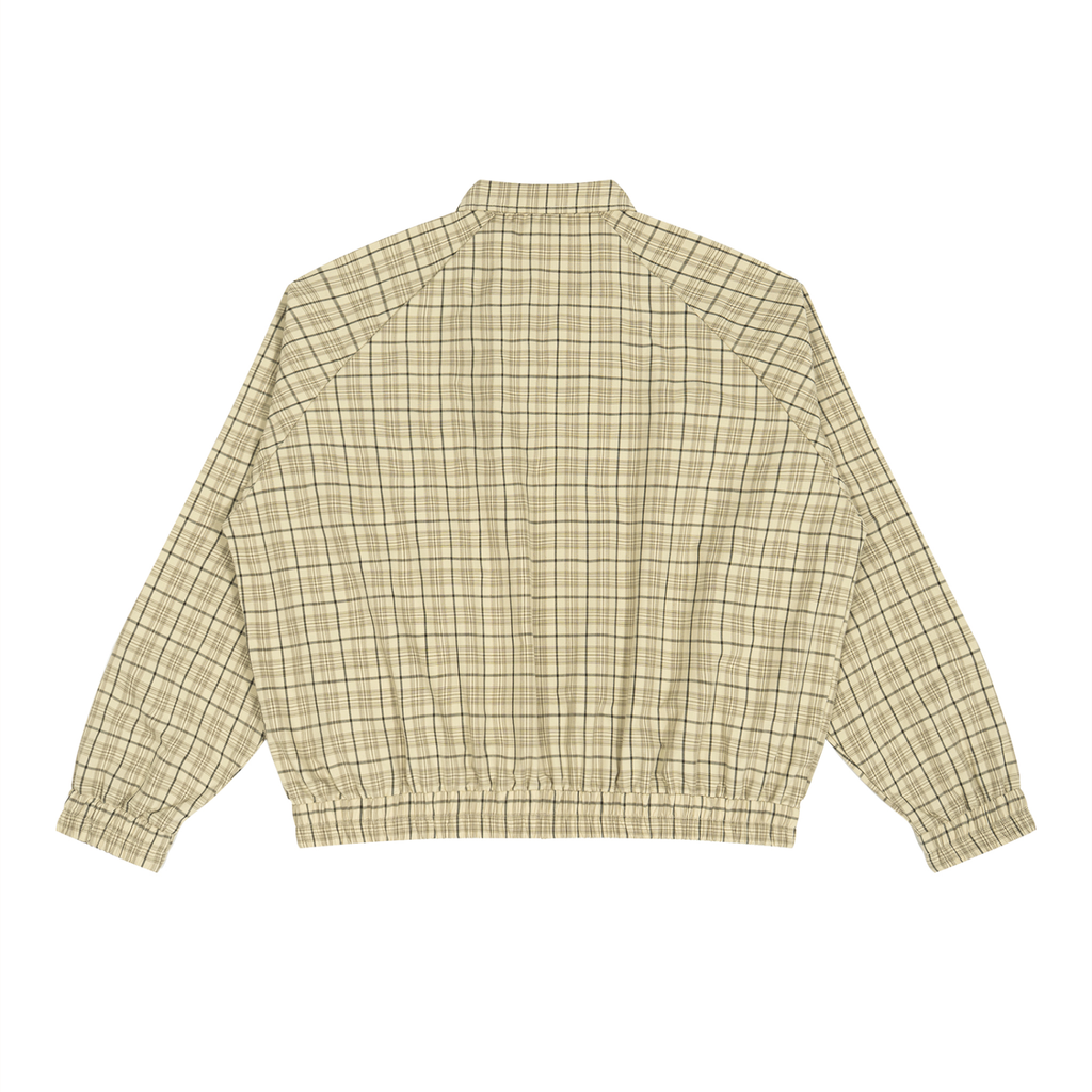 Veste zippée à carreaux oversize - Basic