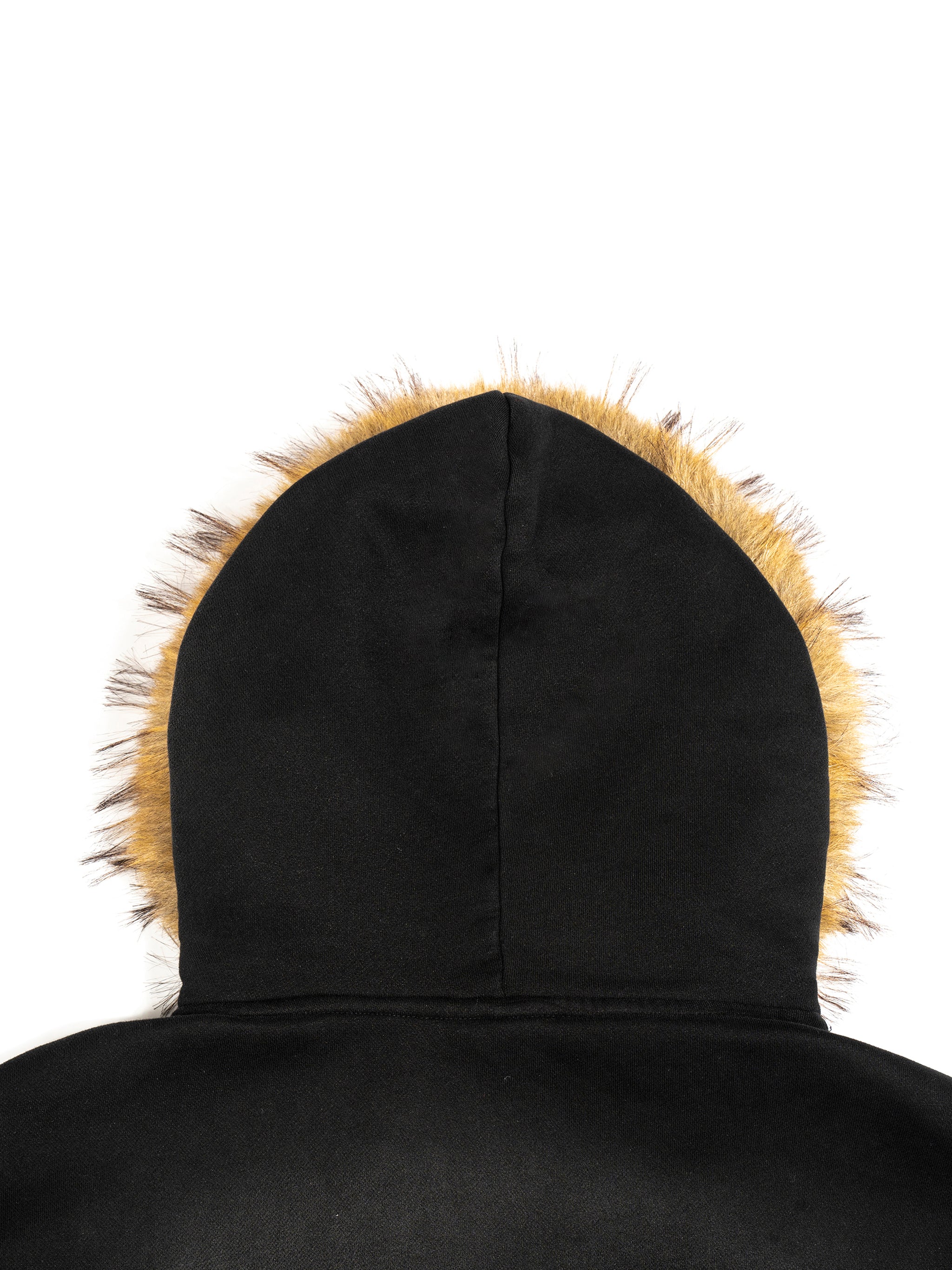 Sweat à capuche détachable en fourrure - Chevalier