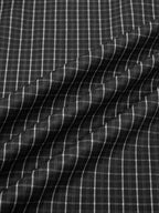 Sweat à capuche zippé contrasté à carreaux Noir - Basic