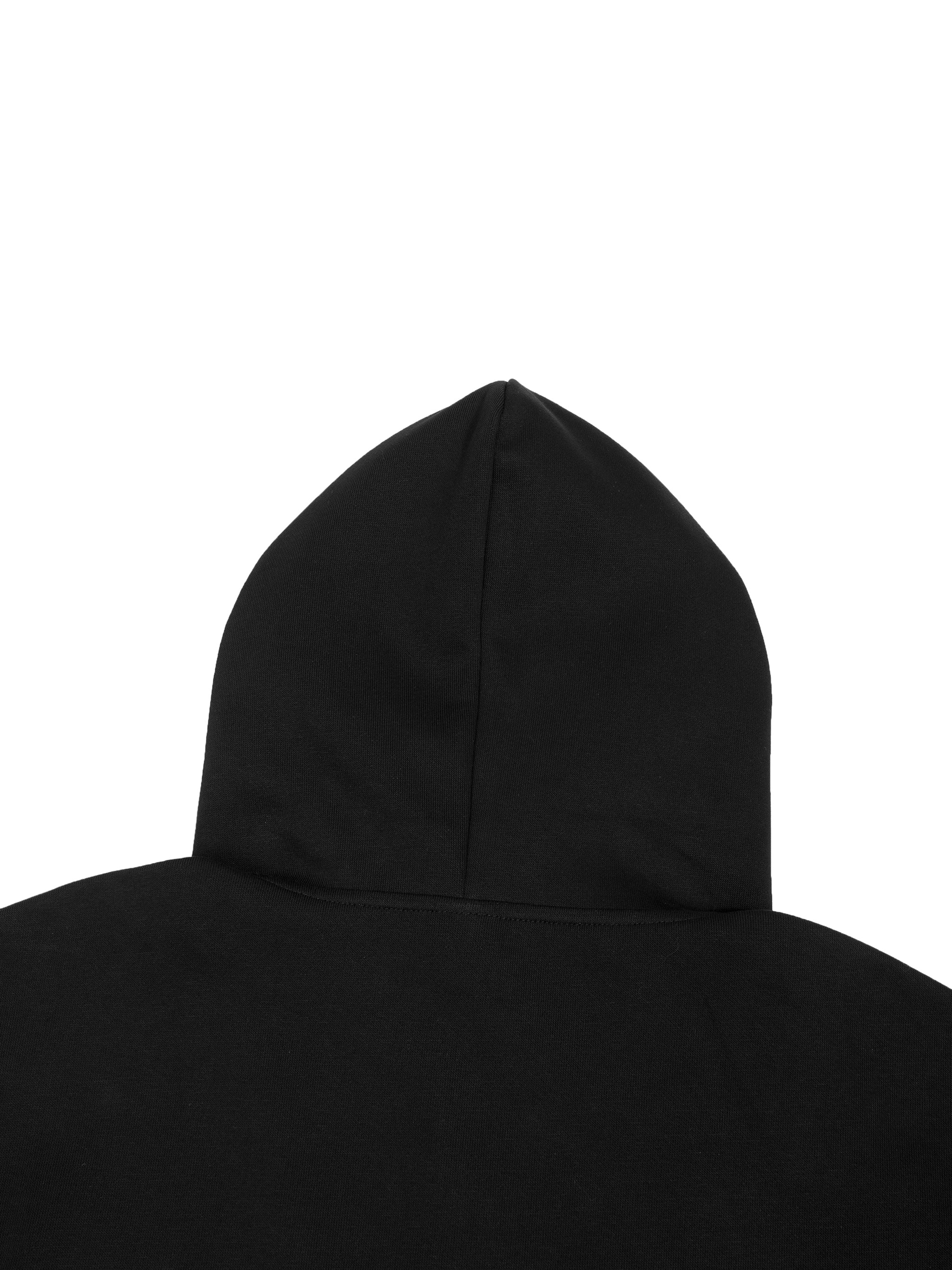 Sudadera con capucha y cremallera en contraste a cuadros negros - Básica