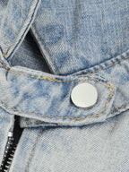 Unisex vintage faded denim jacket - Basic