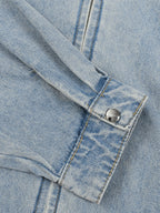 Unisex vintage faded denim jacket - Basic