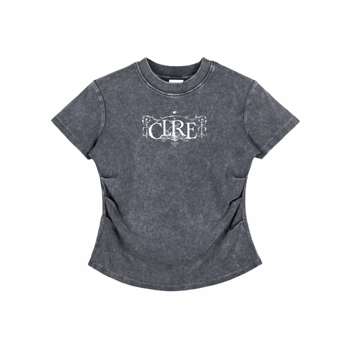 ORNATE - T-Shirt Cintré Délavé Y2K - CLRE - Marque Streetwear indépendante basée en France