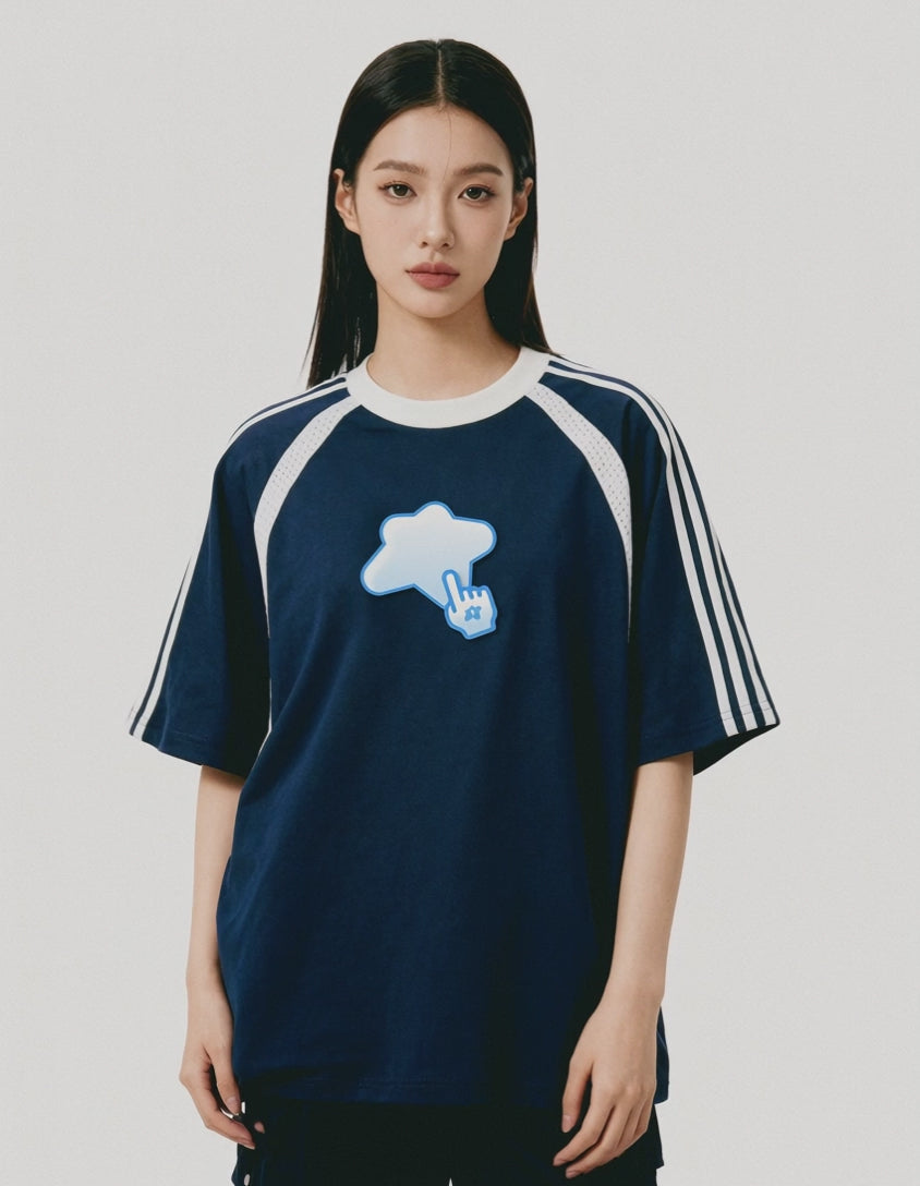 CLICK ON ME - T-Shirt respirant a bandes